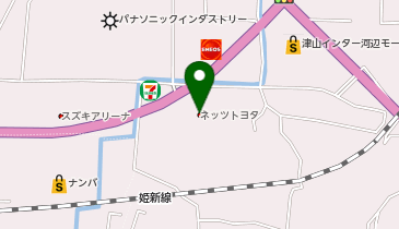 ネッツトヨタ岡山株式会社津山店の地図画像