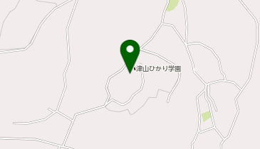 津山ひかり学園の地図画像