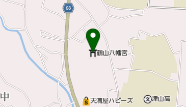 鶴山八幡宮の地図画像