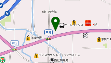 フィッシュオン津山店の地図画像