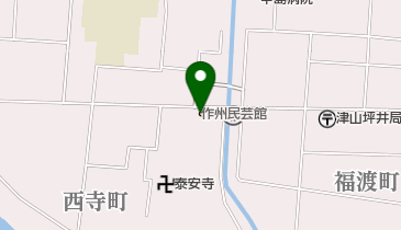 津山市 作州民芸館の地図画像