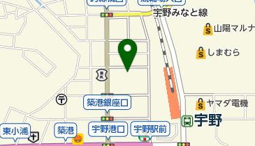 玉野市 築港公民館の地図画像