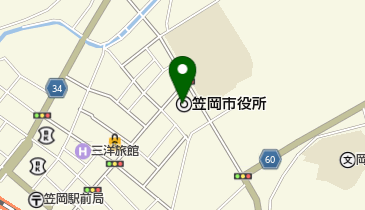 笠岡市職員労働組合の地図画像