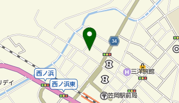 西原酒店の地図画像