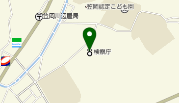 笠岡区検察庁の地図画像