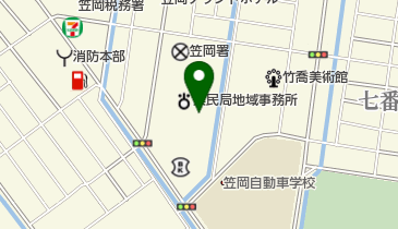 笠岡市役所 政策部 協働のまちづくり課の地図画像