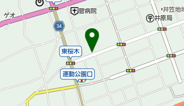 井原バッティングセンターの地図画像