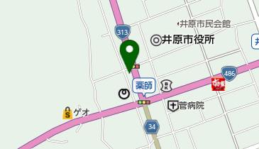 かわかみ美容室の地図画像