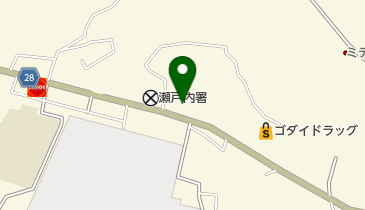 中西理容店の地図画像