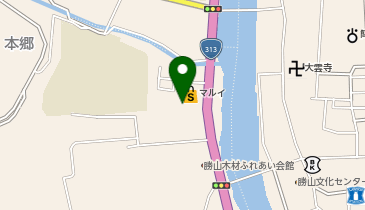 バッカス勝山店の地図画像