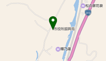 真庭市役所 湯原振興局 地域振興課の地図画像