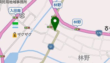 中山金物店の地図画像