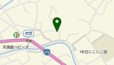 黒住教衣笠中教会所の地図画像