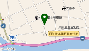 よしはら理容室の地図画像