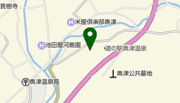 奥津温泉観光協会の地図画像
