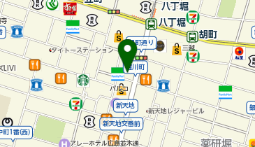 まんぞくやカバン店の地図画像