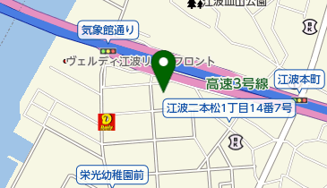 江波キリスト教会の地図画像