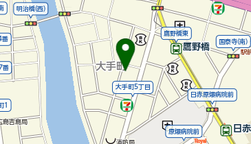 日本基督教団広島教会の地図画像