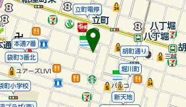 広島市中の棚商店街振興組合の地図画像
