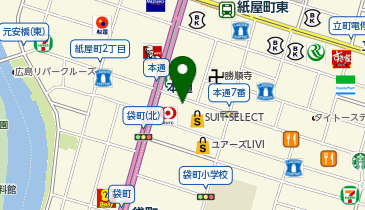 フラワーコンタクト広島店の地図画像