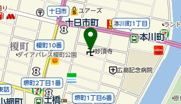 妙頂寺の地図画像