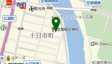 空鞘稲生神社の地図画像