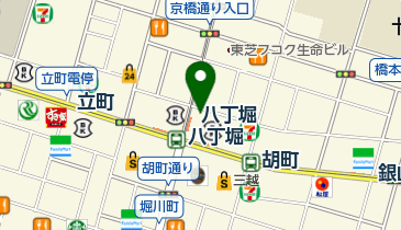 コスモス八丁堀薬局の地図画像