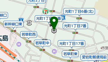 槙坪病院の地図画像