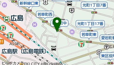 ハローチェリー若草店の地図画像