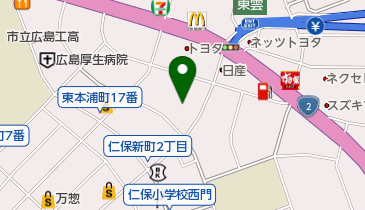 広島市 仁保公民館の地図画像