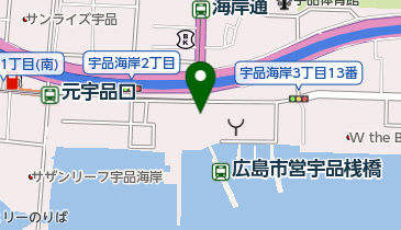 ひろしまポートラジオ局の地図画像