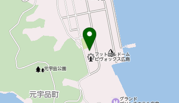フットサルドームピヴォックス広島の地図画像