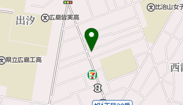 美容室ピースフルの地図画像