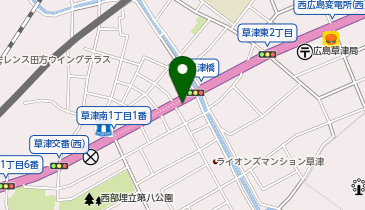 クサツ整体の地図画像