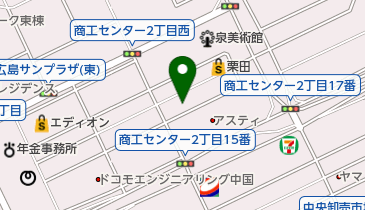 ミドリ安全株式会社 広島支店の地図画像