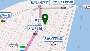大芝動物病院の地図画像