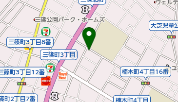 有限会社米長三篠店の地図画像