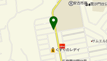 毘沙門台集会所の地図画像