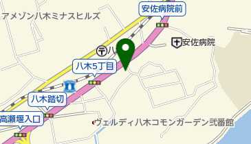 ヒューネット八木の地図画像