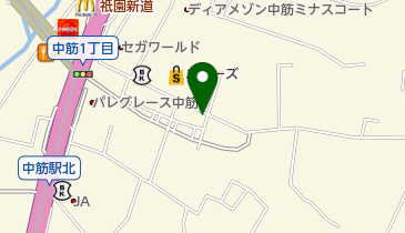 小田理容院の地図画像