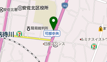 浅田衣料品店の地図画像