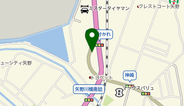 マツダオートザム矢野の地図画像