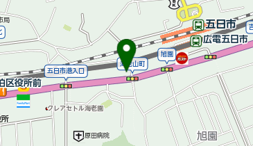 楽えもん五日市店の地図画像