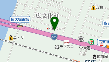 窓カーテン館の地図画像