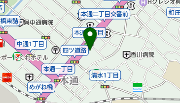 山地カメラ店の地図画像