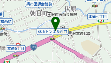 半田果物店の地図画像