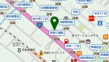 広島県家庭教師協会呉事務局の地図画像