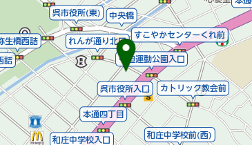 日本バプテスト呉キリスト教会の地図画像