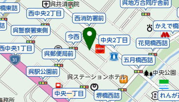 広島県タクシー協会呉支部の地図画像