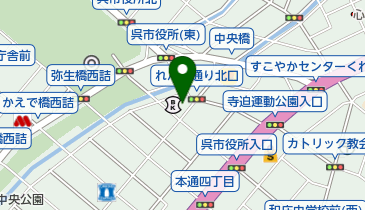 呉中通商店街振興組合の地図画像